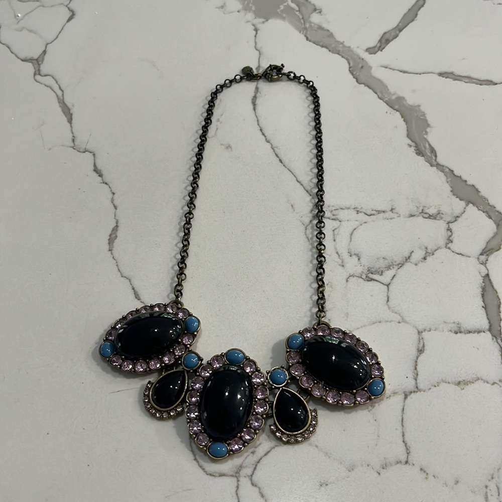 EUC J. Crew gem statement necklace
